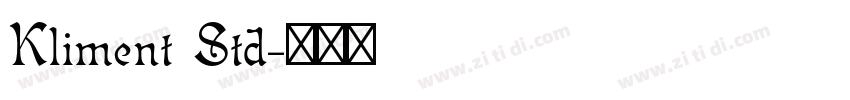 Kliment Std字体转换